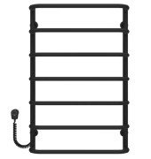 Електрична сушарка для рушників Deffi Стандарт П7 500х800 ліве підключення EF16 чорний D.SS.80.50.7.E.B.L.5