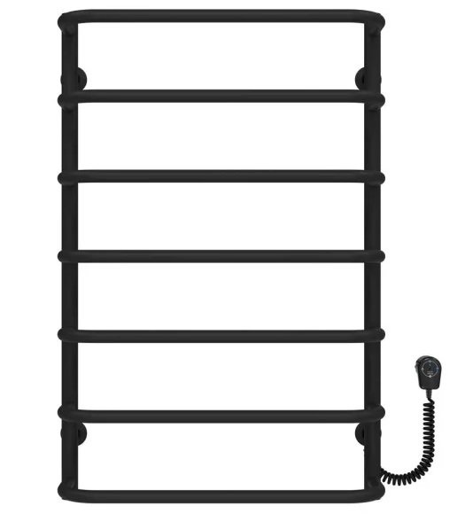 Електрична сушарка для рушників Deffi Стандарт П7 500х800 правильне підключення EF16 чорний D.SS.80.50.7.E.B.R.5