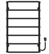 Електрична сушарка для рушників Deffi Стандарт П7 500х800 правильне підключення EF16 чорний D.SS.80.50.7.E.B.R.5