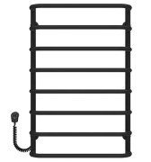 Електрична сушарка для рушників Deffi Стандарт П8 500х800 ліве підключення EF16 чорний D.SS.80.50.8.E.B.L.5