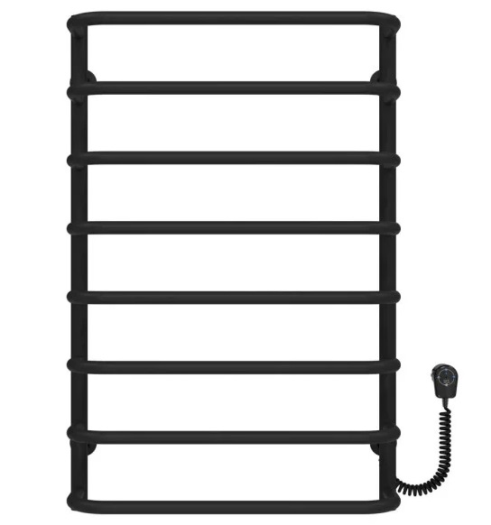 Электрический полотенцесушитель Deffi Стандарт П8 500х800 правое подключение EF16 черный D.SS.80.50.8.E.B.R.5