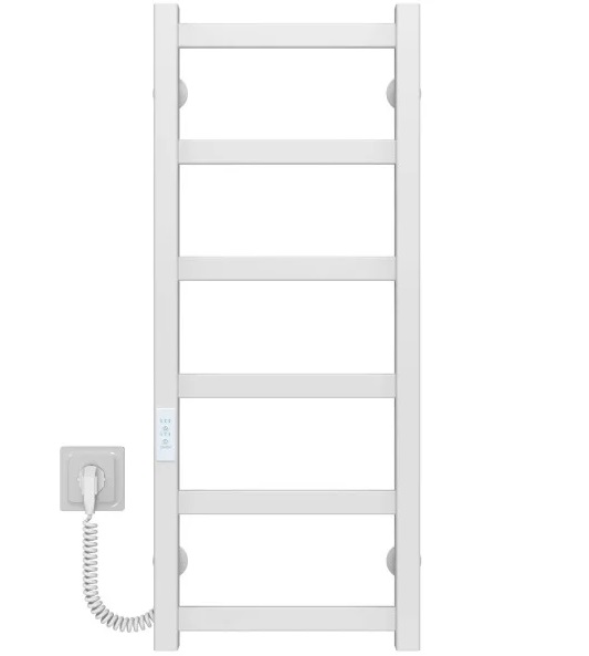 Електрична сушарка для рушників Deffi Avast П6 400х800 ліве підключення WD04 білий B.AV.80.40.6.E.W.L.4