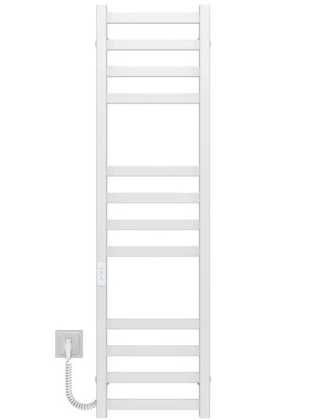 Электрический полотенцесушитель Deffi Avast П12 400х1200 левое подключение WD04 белый B.AV.120.40.12.E.W.L.4