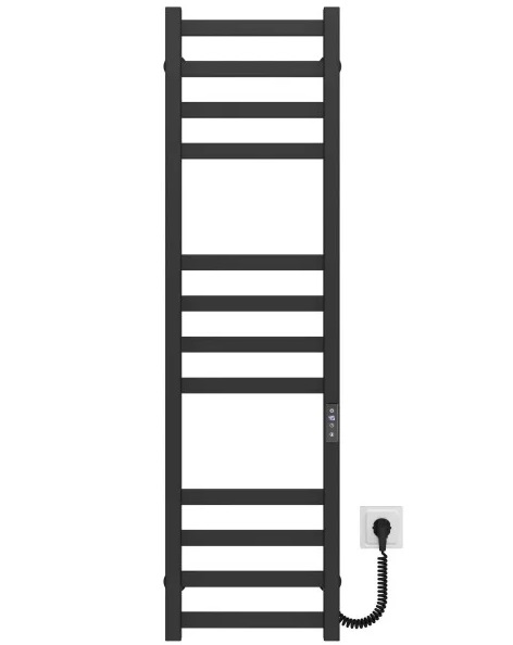 Электрический полотенцесушитель Deffi Avast П12 400х1200 правое подключение JD04 черный B.AV.120.40.12.E.B.R.2