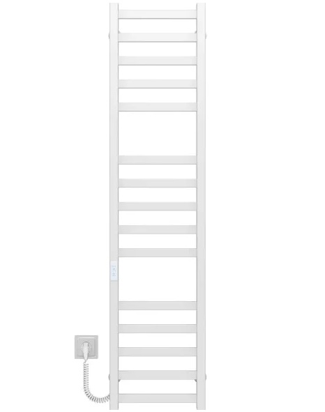 Электрический полотенцесушитель Deffi Avast П15 400х1400 левое подключение WD04 белый B.AV.140.40.15.E.W.L.4