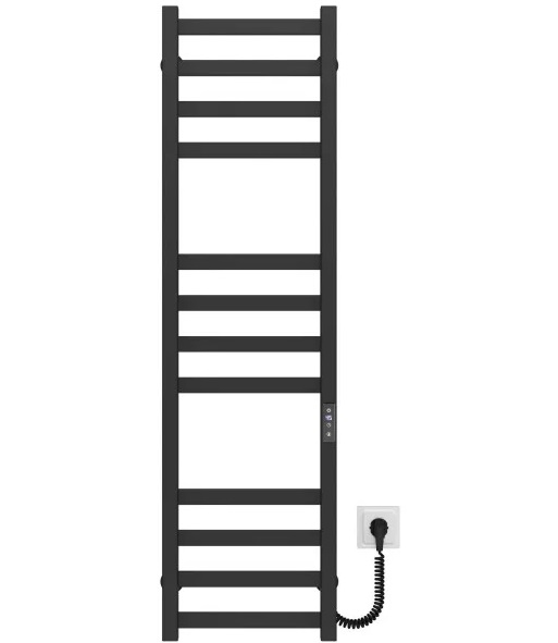 Електрична сушарка для рушників Deffi Avast П12 300х1200 праве підключення JD04 чорний B.AV.120.30.12.E.B.R.2