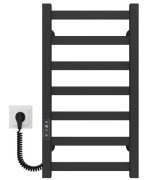 Електрична сушарка для рушників Deffi Avast П7 400х600 ліве підключення JD04 чорний B.AV.60.40.7.E.B.L.2