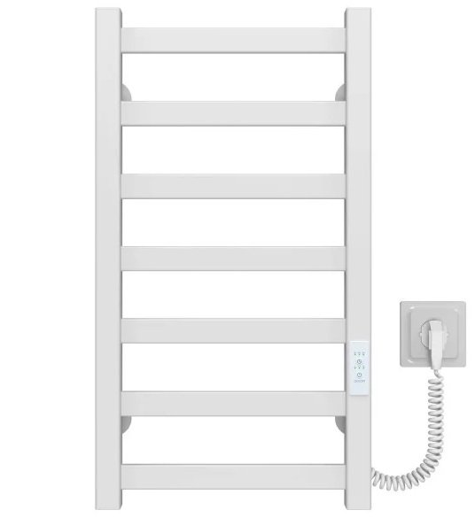 Электрический полотенцесушитель Deffi Avast П7 400х600 правое подключение WD04 белый B.AV.60.40.7.E.W.R.4