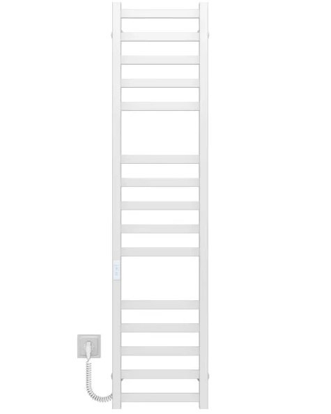 Электрический полотенцесушитель Deffi Avast П15 300х1400 левое подключение WD04 белый B.AV.140.30.15.E.W.L.4