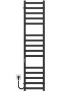 Электрический полотенцесушитель Deffi Avast П15 300х1400 левое подключение JD04 черный B.AV.140.30.15.E.B.L.2