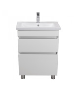 Тумба напольная Мойдодыр MoonShine 60 с раковиной Cosmo ДСП белый глянец 00-0008176
