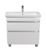 Тумба підлогова Мийдодір MoonShine 80 з раковиною Cosmo ДСП білий глянець 00-0008177