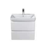 Тумба подвесная Мойдодыр Unik 60-A с раковиной Vivace ДСП/МДФ белый глянец 00-0009164