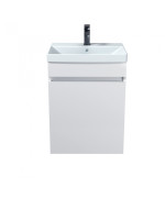 Тумба Мойдодыр Windy 50-U с раковиной Sempre ДСП белый глянец 00-0008136