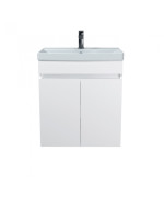 Тумба Мойдодыр Windy 60-U с раковиной Sempre ДСП белый глянец 00-0008133