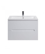 Тумба подвесная Мойдодыр Octavio 70-A с раковиной Cosmopolitan ДСП/МДФ белый глянец 00-0006720