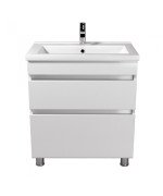 Тумба напольная Мойдодыр MoonShine 70 с раковиной Cosmo ДСП белый глянец 00-0008514