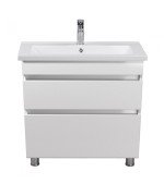 Тумба напольная Мойдодыр MoonShine 80 с раковиной Cosmo ДСП белый глянец 00-0008177