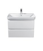 Тумба подвесная Мойдодыр Unik 70-A с раковиной Vivace ДСП/МДФ белый глянец 00-0009165