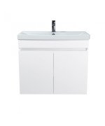 Тумба Мойдодыр Windy 80-U с раковиной Sempre ДСП белый глянец 00-0008135