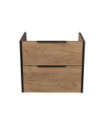 Тумба под раковину Мойдодыр Line Craft 70-А 69х44,5 см ДСП дуб крафт 00-0008016