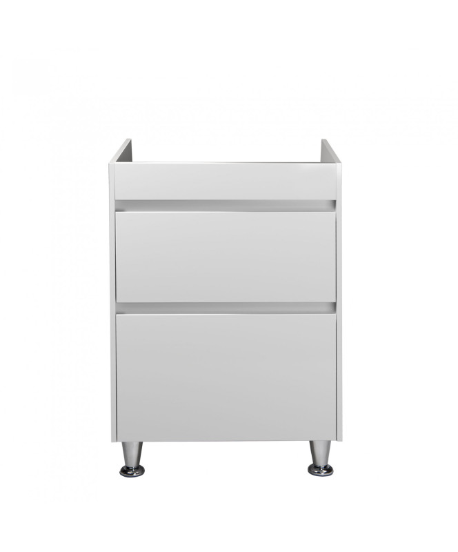 Тумба под раковину Мойдодыр Prime 56х43 см ДСП/МДФ белый глянец 00-00004402