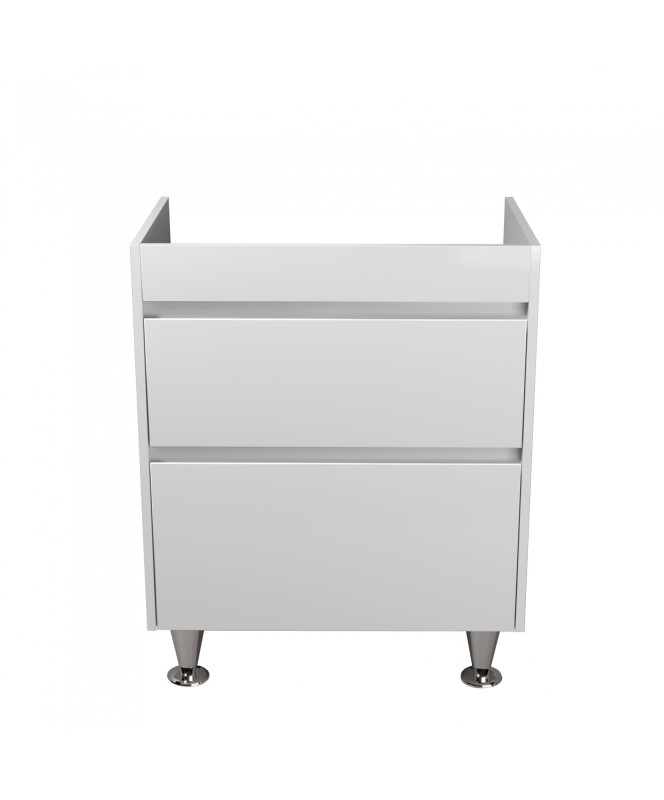 Тумба под раковину Мойдодыр Prime 69х44 см ДСП/МДФ белый глянец 00-00005737