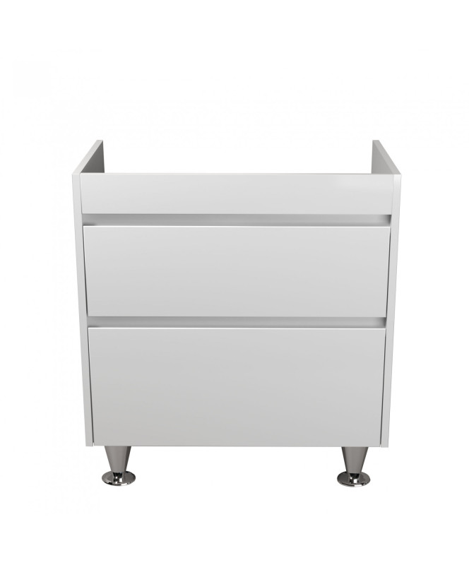 Тумба під раковину Мийдодір Prime 79х44 см ДСП/МДФ білий глянець 00-00005739