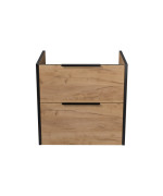 Тумба под раковину Мойдодыр Line Craft 60-А 59х44,5 см ДСП дуб крафт 00-0008015