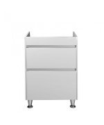 Тумба под раковину Мойдодыр Prime 56х43 см ДСП/МДФ белый глянец 00-00004402