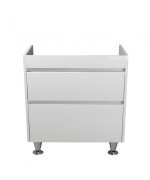 Тумба под раковину Мойдодыр Prime 79х44 см ДСП/МДФ белый глянец 00-00005739