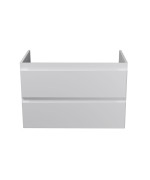 Тумба под раковину Мойдодыр Unik 80-A 76х44,6 см ДСП/МДФ белый глянец 00-0008765