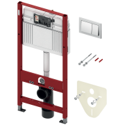 Система инсталляции для унитаза TECE Base 4 в 1 с кнопкой смыва TECEbase хром глянцевый 9400406