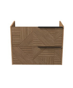 Тумба под раковину Мойдодыр Cubic 80-A 77х42,8 см ДСП дуб поджаренный 00-0008589