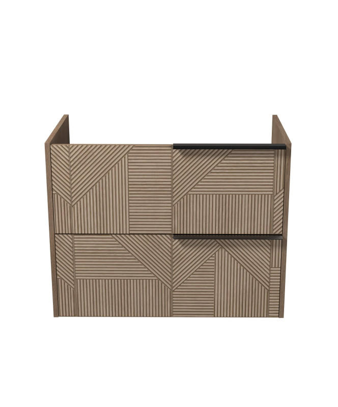 Тумба під раковину Мийдодір Illusion 80-A 77х42,8 см ДСП дуб натуральний 00-0008581