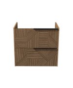 Тумба под раковину Мойдодыр Cubic 70-A 66х42,8 см ДСП дуб поджаренный 00-0008588