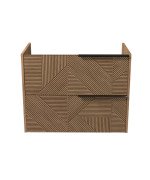 Тумба под раковину Мойдодыр Cubic 80-A 77х42,8 см ДСП дуб поджаренный 00-0008589