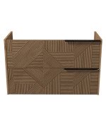 Тумба под раковину Мойдодыр Cubic 100-A 97х42,8 см ДСП дуб поджаренный 00-0008590