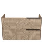 Тумба под раковину Мойдодыр Illusion 100-A 97х42,8 см ДСП дуб натуральный 00-0008582