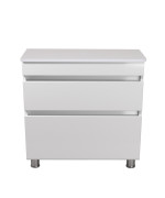 Тумба под раковину Мойдодыр MoonShine 80 ST со столешницей 78х44 см ДСП белый глянец 00-0008193