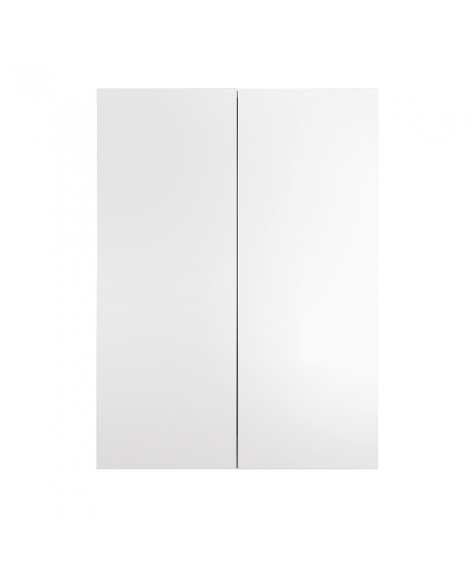 Шкафчик для ванной подвесной Мойдодыр Фокус Ш-60 60х80 см ДСП/МДФ белый глянец 00-0008389