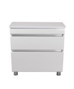 Тумба под раковину Мойдодыр MoonShine 80 ST со столешницей 78х44 см ДСП белый глянец 00-0008193