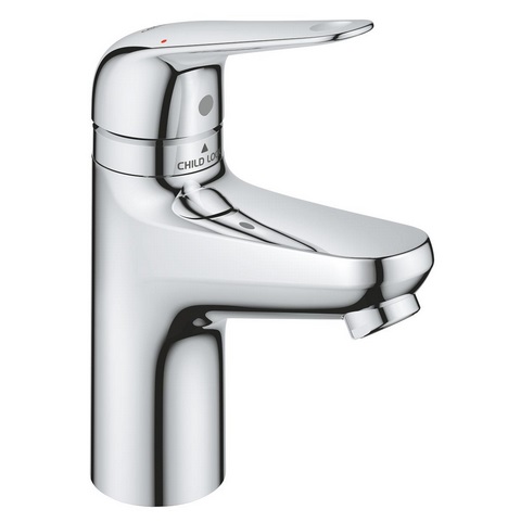 Смеситель для раковины Grohe Swift S-Size однорычажный с донным клапаном хром 24319001