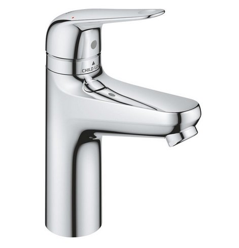 Смеситель для раковины Grohe Swift M-Size однорычажный с донным клапаном хром 24327001