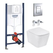 Система інсталяції Grohe Rapid SL 3 в 1 із клавішею унітазом Kroner Eifel та кришкою 3884966KE483429