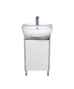 Тумба напольная Мойдодыр Nice Loft 50 с раковиной Solo ДСП бетон/белый глянец 00-0008575