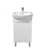 Тумба напольная Мойдодыр Tetris White 50 с раковиной Runa ДСП/МДФ белый глянец 00-0008036