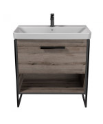 Тумба Мийдодир Denver 80-A з опорами з раковиною Vivace ДСП дуб евок 00-0008452