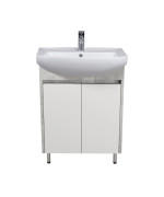 Тумба підлогова Мийдодір Nice Loft 60 з раковиною Proxy ДСП бетон/білий глянець 00-0008576