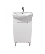 Тумба напольная Мойдодыр Tetris White 50 с раковиной Runa ДСП/МДФ белый глянец 00-0008036